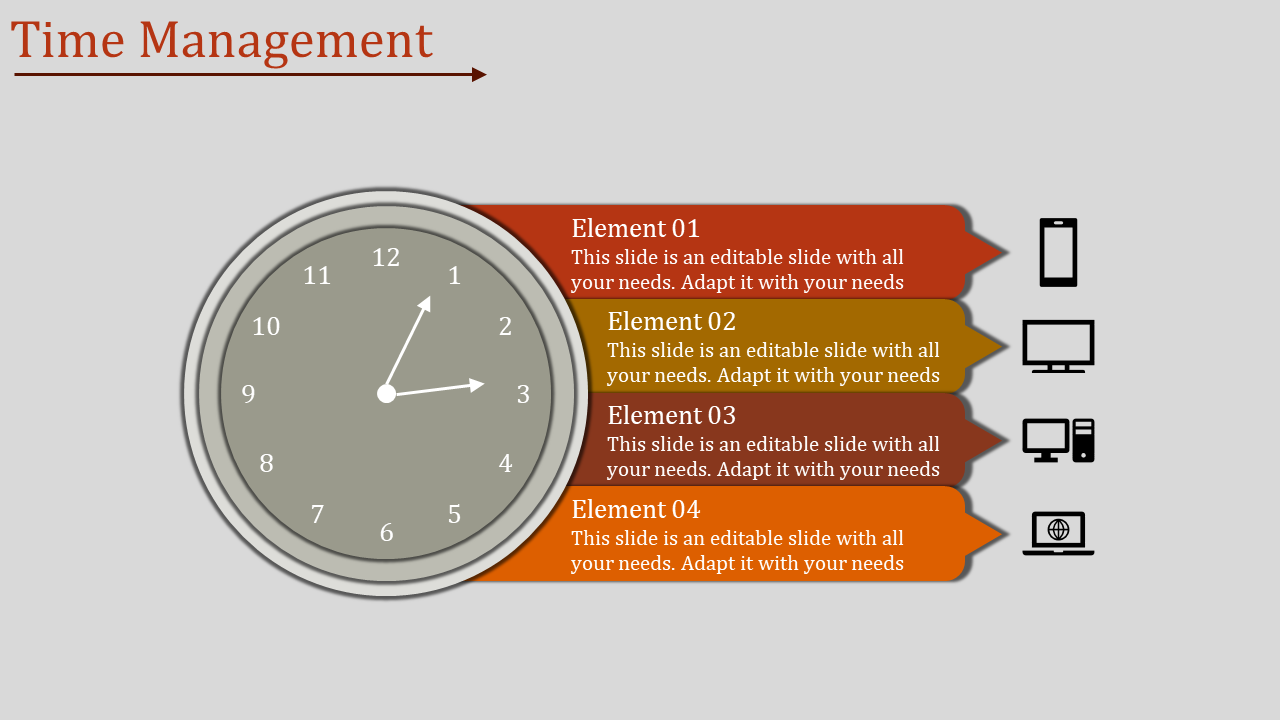 time powerpoint template-Time Management